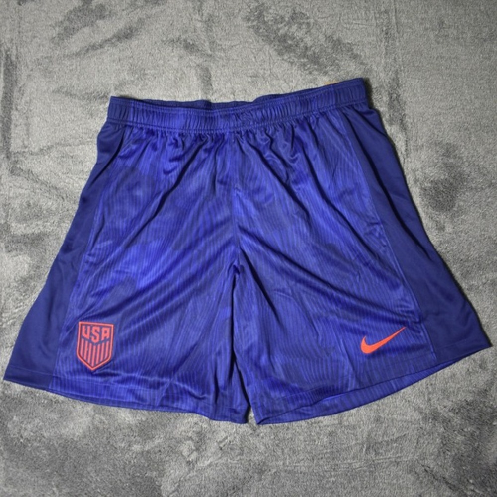 Nike USMNT 2023/24 Away Stadium Soccer Shorts Mens XXL Royal Blue NEW DR3982-406